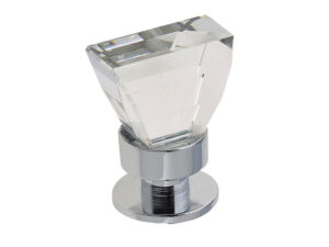 Frelan Hardware Crystal Cabinet Knob (16Mm X 30Mm), Polished Chrome With Swarovski Crystal