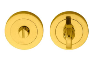 Manital Slimline Concealed Fix Turn & Release, Polished Brass