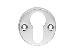 Classic Euro Profile Escutcheons, Polished Chrome