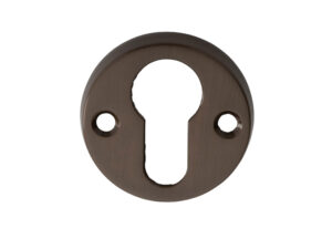 Classic Euro Profile Escutcheons, Dark Bronze