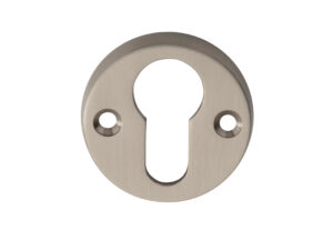 Classic Euro Profile Escutcheons, Satin Nickel