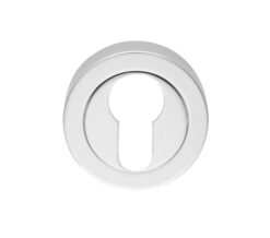 Manital Euro Profile Concealed Fix Escutcheon, Polished Chrome