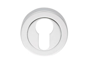 Manital Euro Profile Concealed Fix Escutcheon, Polished Chrome