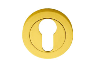 Manital Euro Profile Concealed Fix Escutcheon, Polished Brass