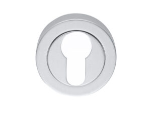 Manital Euro Profile Concealed Fix Escutcheon, Satin Chrome