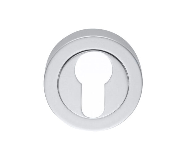 Manital Euro Profile Concealed Fix Escutcheon, Satin Chrome