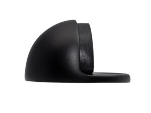 Oval Floor Mounted Door Stop, Matt Black