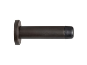 Cylinder Wall Mounted Door Stop With Rose (70Mm Projection), Matt Bronze