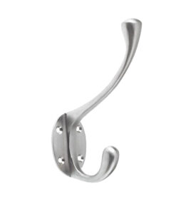 Victorian Hat And Coat Hooks, Satin Chrome