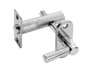 Security Bolt With Turn, Polished Chrome