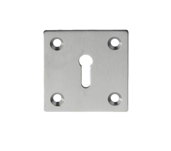 Square Standard Profile Escutcheon (50Mm X 50Mm), Satin Chrome