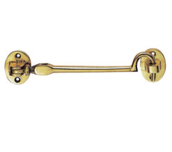 Heavyweight Silent Pattern Cabin Hooks (Various Sizes), Polished Brass