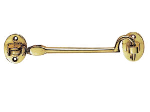 Heavyweight Silent Pattern Cabin Hooks (Various Sizes), Polished Brass