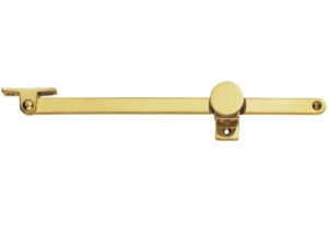 Serozzetta Screw Down Pattern Casement Stay, Polished Brass