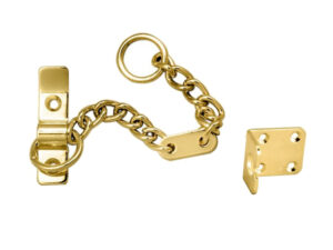 Heavy Door Chain, Polished Brass