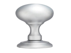 Ice Large Concealed Fix Mortice Door Knob, Satin Chrome (Sold In Pairs)