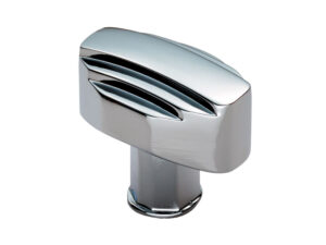 Fingertip Art Deco Style Cabinet Knob (30Mm), Polished Chrome