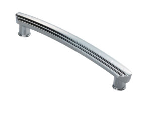 Fingertip Art Deco Style Cabinet Pull Handle (160Mm C/C), Polished Chrome