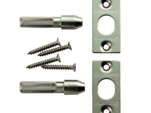 Security Hinge Bolt Set, Grade 316 Satin Stainless Steel