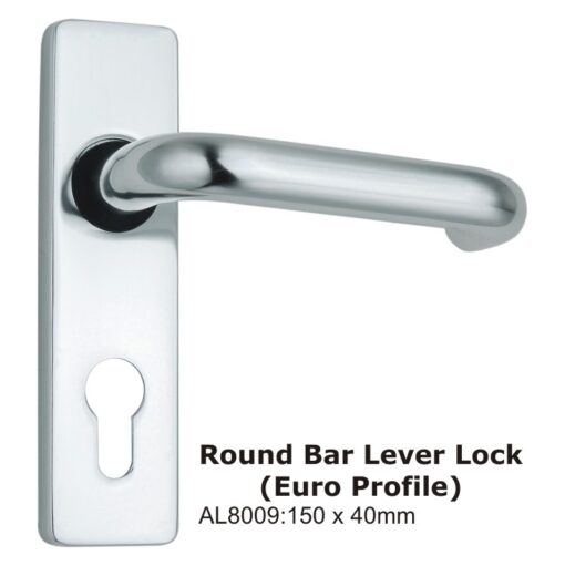 Round Bar Lever Lock (Euro Profile) -150 X 40Mm