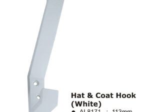 Hat & Coat Hook (White) -113Mm