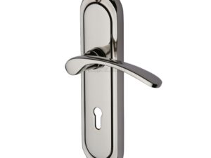 Heritage Brass Ambassador Polished Nickel Door Handle (Sold In Pairs)