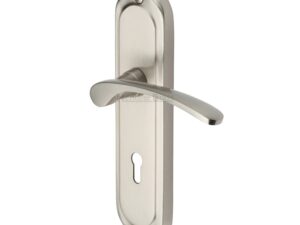 Heritage Brass Ambassador Satin Nickel Door Handles(Sold In Pairs)