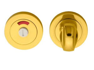 Manital Architectural Concealed Fix Turn & Release With Indicator, Polished Brass