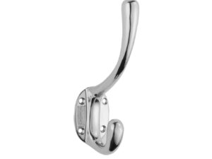 Heavyweight Hat And Coat Hook, Polished Chrome