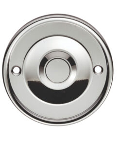 Round Bell Push, Polished Chrome