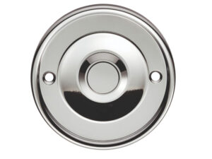 Round Bell Push, Polished Chrome