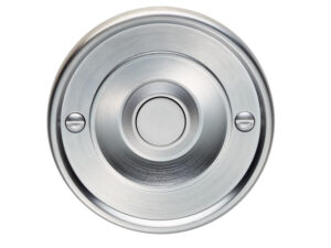 Round Bell Push, Satin Chrome