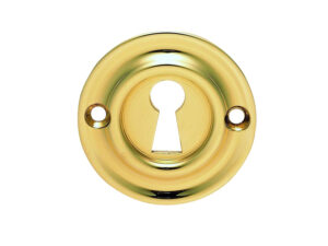 Delamain Classic Standard Profile Escutcheon, Polished Brass