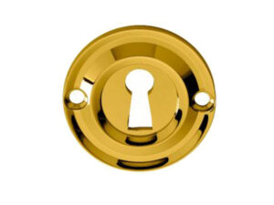 Delamain Classic Standard Profile Escutcheon, Pvd Stainless Brass