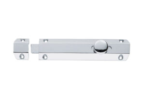 Surface Mounted Door Bolt, Polished Chrome