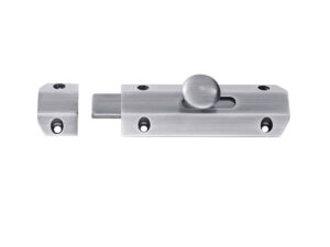 Surface Mounted Door Bolt, Satin Chrome