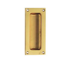 Fingertip Flush Pull Handles (102Mm X 45Mm), Polished Brass