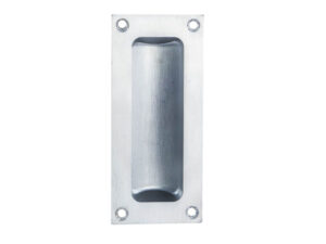 Fingertip Flush Pull Handles (102Mm X 45Mm), Satin Chrome