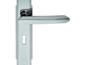 Art Deco Style Door Handles, Polished Chrome (Sold In Pairs)