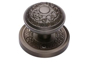 Heritage Brass Aydon Mortice Door Knobs, Matt Bronze (Sold In Pairs)