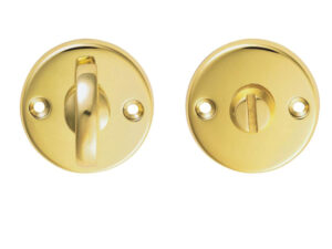 Plain Bathroom Turn & Release, Polished Brass