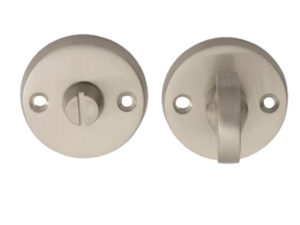 Plain Bathroom Turn & Release, Satin Nickel