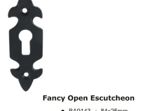 Fancy Open Escutcheon -84X25Mm