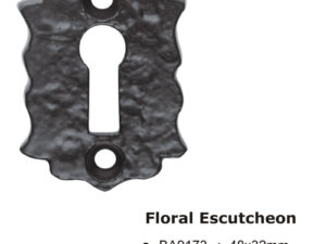 Floral Escutcheon -48X32Mm