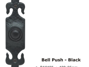 Bell Push - Black -100X35Mm