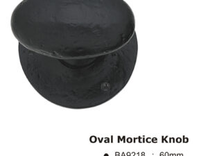 Oval Mortice Knob -60Mm