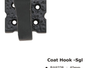 Coat Hook -Sgl -40Mm