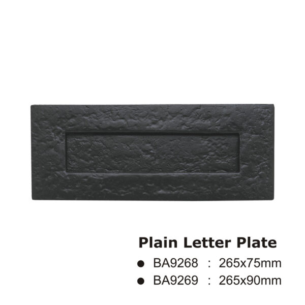 Plain Letter Plate -265X75Mm