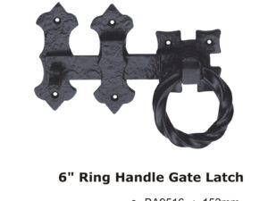 6" Ring Handle Gate Latch -152Mm