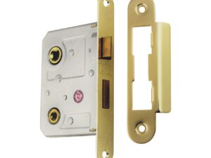 Bathroom Lock Round Forend -76Mm